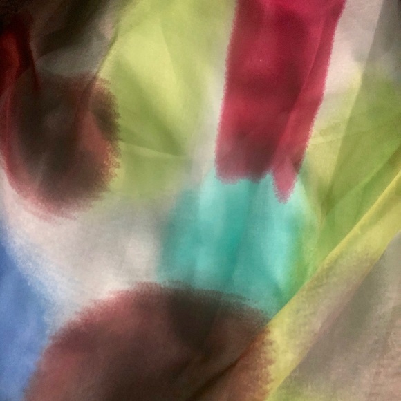 LAST ONE!! 100% SILK Multi color cocktail dress - Picture 3 of 5